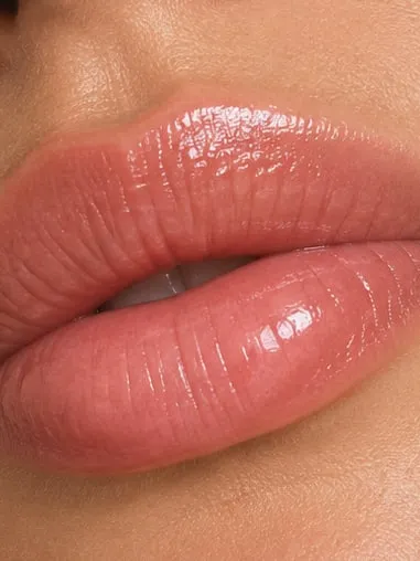 Lips after a Hydralips treatment, smooth and deeply conditioned
